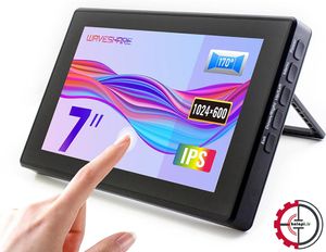 نمایشگر لمسی 7 اینچ HDMI برند Waveshare مدل H به همراه قاب