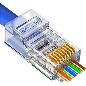 سوکت نری میان گذر شبکه CAT6 OPEN END