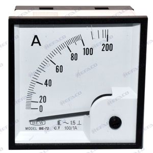 آمپرمتر آنالوگ BEW  Analog Ampere Meter BE72 100/1A BE72-AC-100/1A
