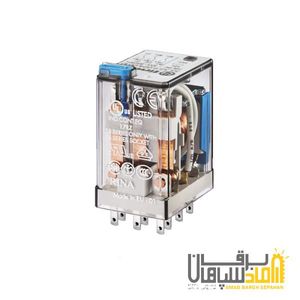 رله Finder فیندر 24VAC سه کنتاکت 10 آمپر نصب بر سوکت 9402 مدل 553380240050