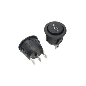 کلید راکر گرد سه حالته 3 پایه وسط خاموش مدل KCD1