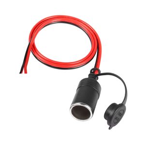 فیش فندکی خودرو مادگی سرکابلی با سیم و درپوش