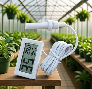 دماسنج و رطوبت‌سنج دیجیتال گلخانه‌ای LX8011 بهمراه باتری