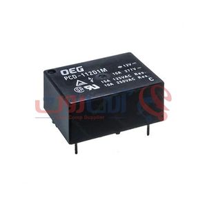 رله مینیاتوری او ای جی خوابیده 12 ولت 10 آمپر 4 پایه OEG PCD-112D1M