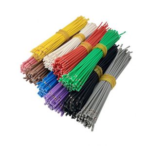 سیم افشان 10 سانتی دو سر لخت مشکی 0.25 بسته 10 عددی