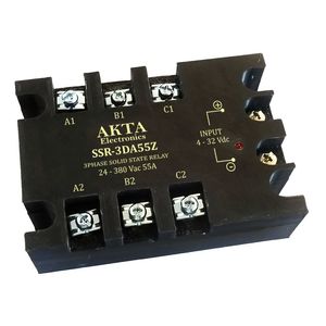 رله الکترونیکی (SSR) سه فاز 55 آمپر DC-AC آکتا