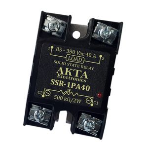 رله الکترونیکی (SSR) تکفاز 40 آمپر با ورودی پتانسیومتر آکتا (P-AC)