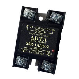 رله الکترونیکی (SSR) تکفاز 10 آمپر AC-AC آکتا