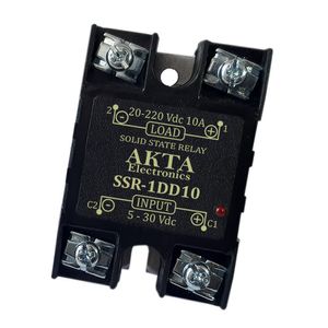 رله الکترونیکی (SSR) خروجی 10 آمپر DC آکتا (DC-DC)