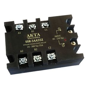 رله الکترونیکی (SSR) سه فاز 55 آمپر AC-AC آکتا