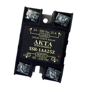 رله الکترونیکی (SSR) تکفاز 25 آمپر AC-AC آکتا