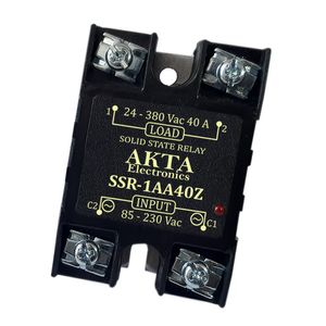 رله الکترونیکی (SSR) تکفاز 40 آمپر AC-AC آکتا