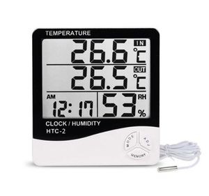 دماسنج ، رطوبت سنج و ساعت دیجیتال HTC-2