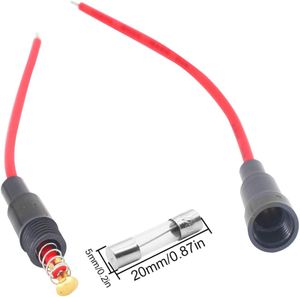 جا فیوز سیم‌دار بین‌راهی سایز 5×20