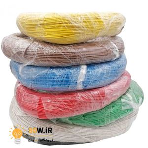 سیم افشان سیلیکونی نسوز سایز 1x0.25 مشکی (یک متر)