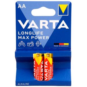 باتری دوتایی قلمی Varta Long Life Max Power Alkaline LR6/MN1500 1.5V AA