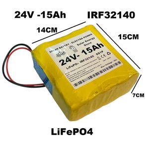 باتری لیتیوم آهن فسفات 24 ولت (25.6V) آرایش 8S1P IRF32140