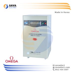 استابلایزر تک فاز سروو موتوری 5KVA عمودی OMG-V11-5K امگا کره
