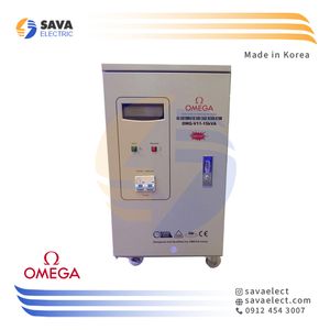 استابلایزر تک فاز سروو موتوری 15KVA عمودی OMG-V11-15K امگا کره