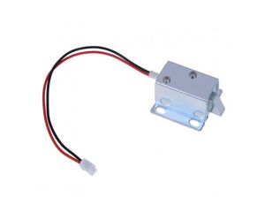 قفل الکترونیکی درب 12 ولتی Solenoid Lock مدل Push-Pull زبانه ای کوچک سایز 27X15X17mm