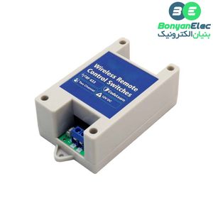 کنترل از راه دور دو رله صنعتی قابدار 433MHz کد لرن رادیویی