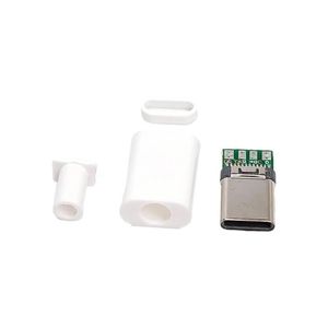 کانکتور USB Type-C نری (Plug) به همراه کاور سفید
