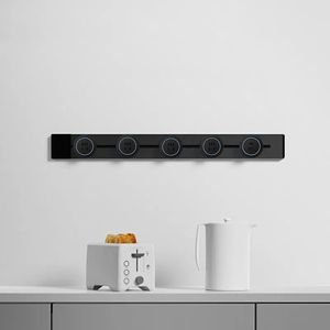 پریز ریلی روکار با بیس مشکی-خاکستری 40 سانتی متر