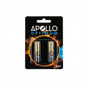 باتری دوتایی نیم قلمی Apollo Optimum Alkaline 1.5V AAA