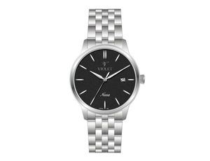 ساعت مچی ویولت، مردانه تک موتوره،گرد فلزی،استیل صفحه مشکیviolet