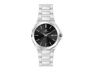 ساعت مچی مارون،مردانه،گردفلزی،استیل صفحه مشکیviolet