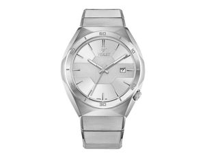 ساعت مچی ویولت،مردانه ،گردفلزی،استیل صفحه سفید