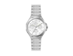 ساعت مچی ویولت, مردانه کرنوگراف, گرد فلزی, تمام استیل صفحه سفید