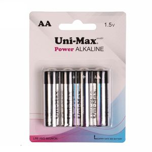 باتری قلمی UNIMAX مدل Power Alkaline بسته 4 عددی