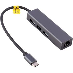 کابل تبدیل شبکه Type-C به LAN به همراه هاب 3 پورت USB آی‌فورتک (Ifortech)