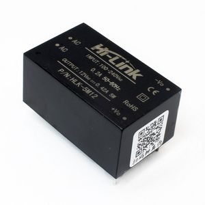 مبدل 220 ولت AC به 12 ولت DC با حداکثر جریان 500 میلی آمپر HLK-5M12