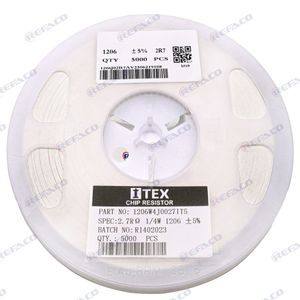 مقاومت اس ام دی ITEX  SMD Resistor 1206  2.7OHM 5% 1/4W 1206W4J0027IT5