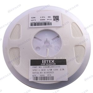 مقاومت اس ام دی ITEX SMD Resistor 1206  1.2OHM 5% 1/4W 1206W4J0012IT5