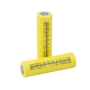 باتری لیتیوم یون 3.7v سایز 18650 سرتخت 1500mAh ضریب جریان 15C مارک HI