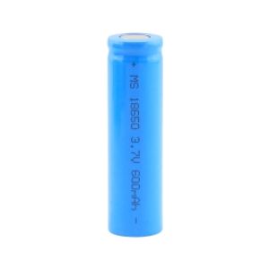 باتری لیتیوم یون 3.7v سایز 18650 600mAh سرتخت