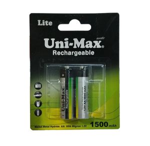 باتری UNIMAX قلمی قابل شارژ1500 میلی آمپر