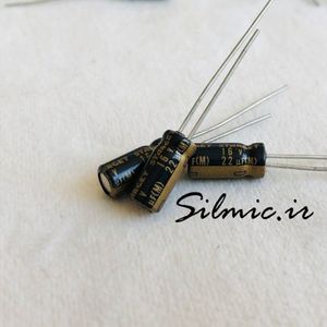 خازن سیلمیک 10 میکرو فاراد 25 ولت ELNA های گرید صوتی ROS (SILMIC)