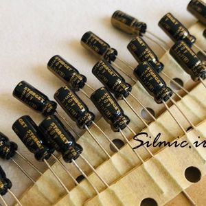 خازن تاپ گرید 2.2 میکرو فاراد 50 ولت ELNA ژاپن سری STARGET(ROD)