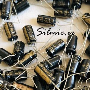 خازن تاپ گرید 3.3 میکرو فاراد 50 ولت ELNA ژاپن سری STARGET(ROD)