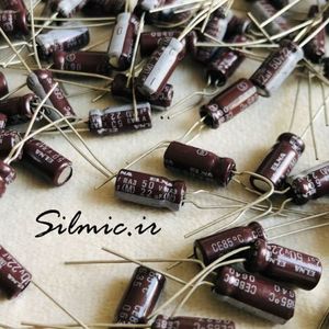 خازن سیلمیک 22 میکرو فاراد 25 ولت ELNA های گرید صوتی SILMIC II