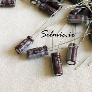 خازن آدیو 10 میکرو فاراد 50 ولت ELNA سری RA3 گرید صوتی و مینیاتوری