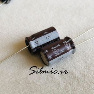 خازن آدیو 3300 میکرو فاراد 10 ولت ELNA سری RA3 گرید صوتی و مینیاتوری