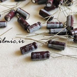 خازن آدیو 330 میکرو فاراد 50 ولت ELNA سری RA3 گرید صوتی و مینیاتوری
