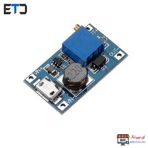 ماژول افزاینده dc-dc با ورودی میکرو usb با چیپ MT3608