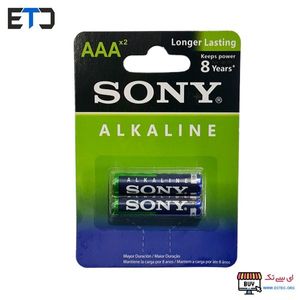 باتری نیم قلمی سونی الکالاین Sony Alkaline بسته 2 عددی