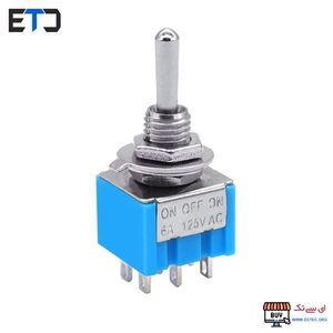 کلید کلنگی کوچک 6 پایه 3 حالت MTS-203